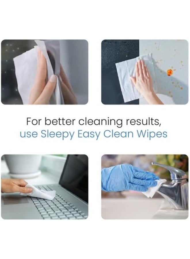 Sleepy Easy Clean Biodegradable Surface Cleaning Wipes | Clove & Cinnamon Additive | 50 Sheets | 50 Pack - Image 4